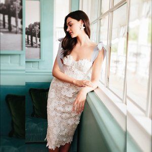 Bywatters - Ambrosia Floral Bridal Lace Midi Dress - Shower, Bachelorette, Party